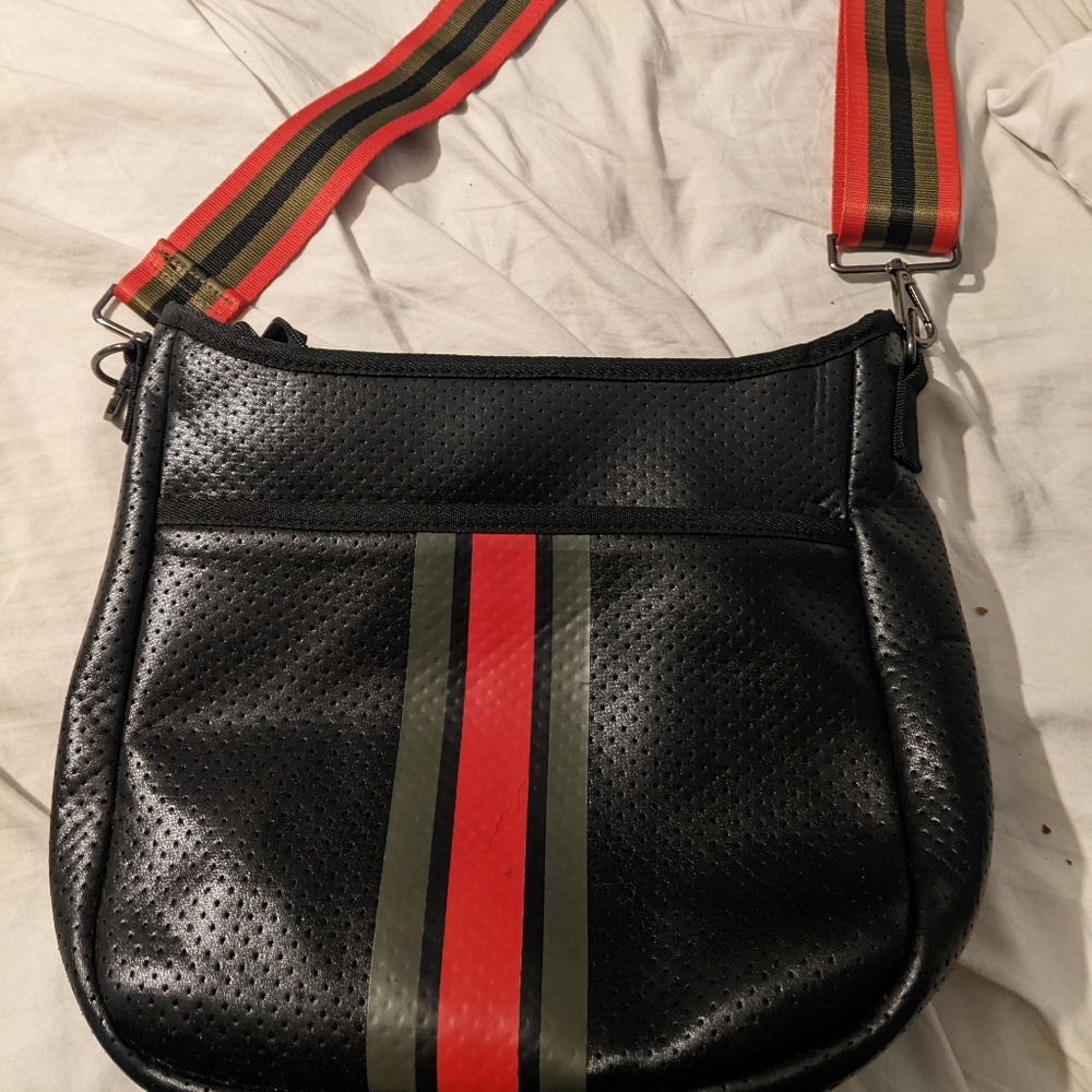 Haute shore black and red crossbody bag